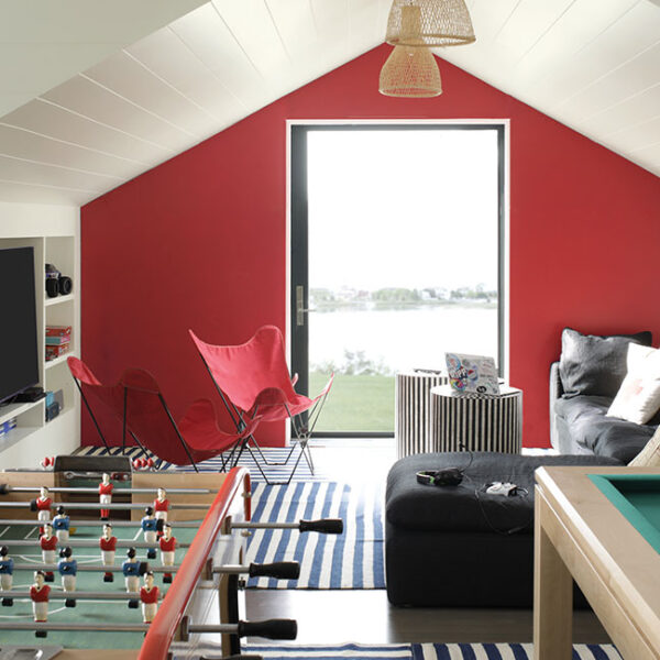red accent wall game room carousel 1000x650